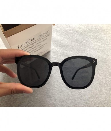 Cat Eye Korea Design Women Gentle Sunglasses Fashion Cat Eye Sunglass Men Vintage Sun Glasses Retro Eyewear Bye - C219850RO3M...