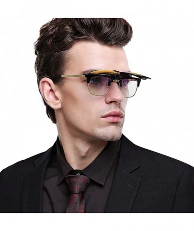 Shield Polarization Clip-On Sunglasses Clips Flip up Myopic Sunglasses for Outdoor - Night - CN18W5G8Q85 $28.37