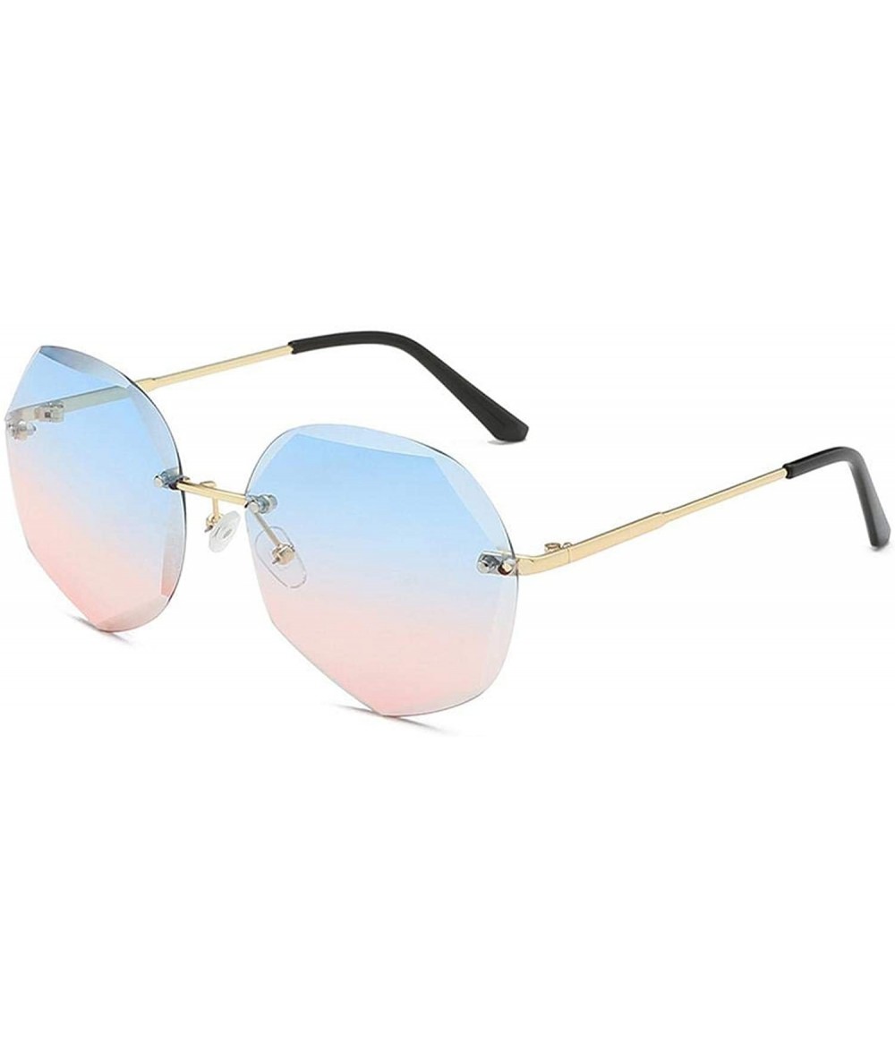 Round Newest Cool Polygon Shaped N Fashion Women's Ocean Sheet UV Protection Eyewear Sun Glasses UV400 - 8 - CQ1984Z68UK $32.81