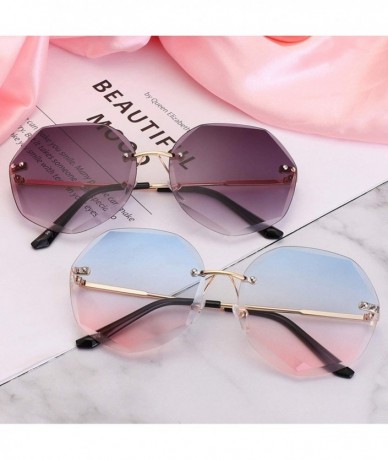 Round Newest Cool Polygon Shaped N Fashion Women's Ocean Sheet UV Protection Eyewear Sun Glasses UV400 - 8 - CQ1984Z68UK $32.81