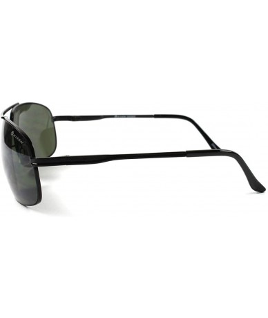 Aviator Fashion Hip Rectangle High-End Modern Stylish Dapper Sunglasses - Green - C118X2X4S8E $18.90