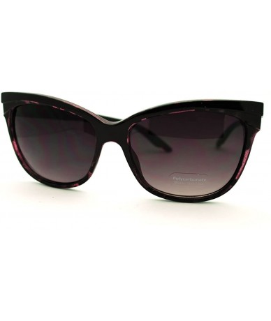 Square Square Cateye Sunglasses Womens Chic and Stylish Eyewear - Purple - CC11ED6ZRSJ $18.95