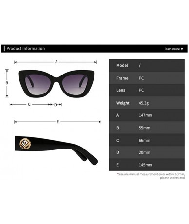 Goggle Retro Sunglasses Cat's Eye Miniature Narrow Sunglasses Suitable for Shopping - Driving and Leisure - C418YK5X09W $53.62