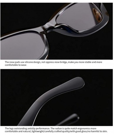 Goggle Retro Sunglasses Cat's Eye Miniature Narrow Sunglasses Suitable for Shopping - Driving and Leisure - C418YK5X09W $53.62