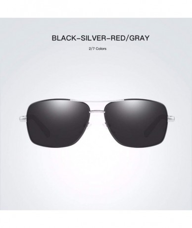 Aviator Polarized sunglasses Men's box Sunglasses driving glasses - B - CF18QR76STN $64.89