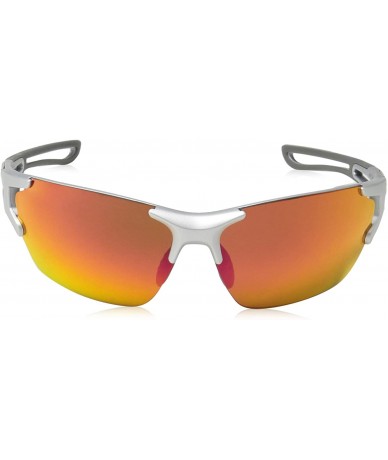 Semi-rimless Cutback Sunglasses - Silver - CL1875DQX3D $78.66