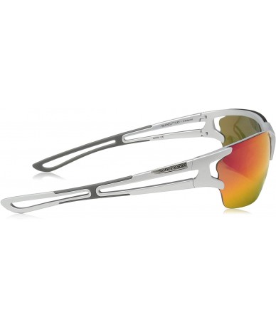 Semi-rimless Cutback Sunglasses - Silver - CL1875DQX3D $78.66