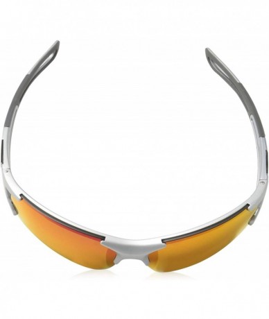 Semi-rimless Cutback Sunglasses - Silver - CL1875DQX3D $78.66