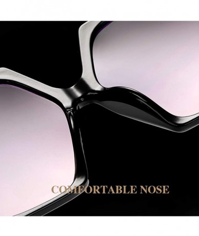 Goggle Retro Square Sunglasses-Fashion Owersized Shade Glasses-Polarized Eyewear - C - C7190ED2SO9 $56.56