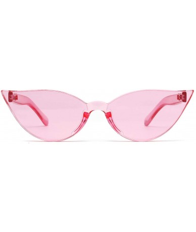 Butterfly Fashion Frameless Sunglasses Personality Glasses - Pink - CC18SRL6EWQ $24.42