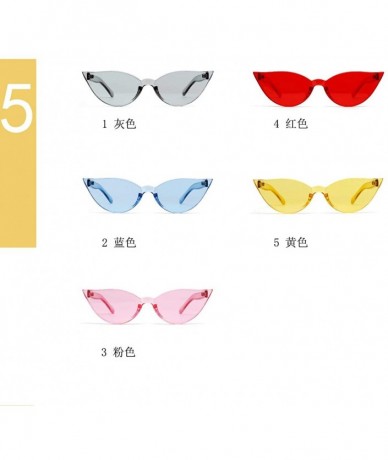 Butterfly Fashion Frameless Sunglasses Personality Glasses - Pink - CC18SRL6EWQ $24.42