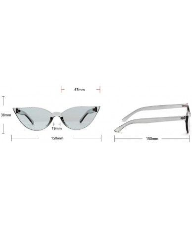 Butterfly Fashion Frameless Sunglasses Personality Glasses - Pink - CC18SRL6EWQ $24.42