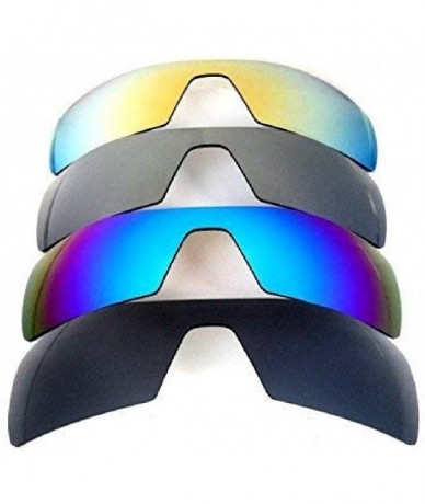 Oversized Replacement Lenses Oil Rig Black&Blue&Titanium&Red&Gold Color Polarized 5 Pairs - CC122KNXF7L $54.83