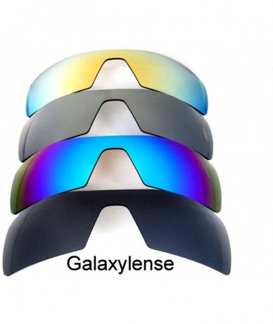 Oversized Replacement Lenses Oil Rig Black&Blue&Titanium&Red&Gold Color Polarized 5 Pairs - CC122KNXF7L $54.83