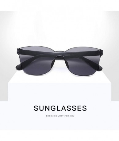 Rimless Unisex Fashion No Frame Clear Sunglasses Sexy Retro Sunglasses Women Sunglasses - L - CO196IYUIE8 $17.78