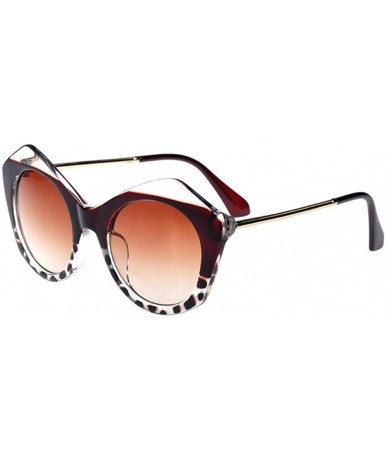 Rectangular Fashion Young Lady Sunglasses Wild Nature Stylish PC Frame Lens 50mm - Brown/Brown - CT12E0NTGCH $29.93