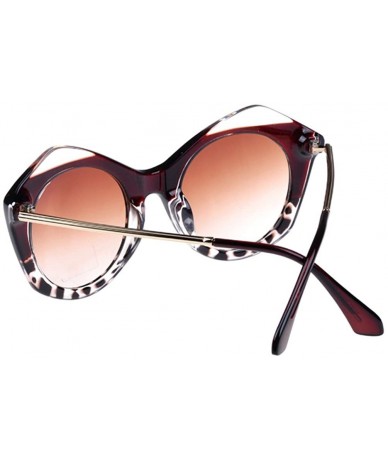 Rectangular Fashion Young Lady Sunglasses Wild Nature Stylish PC Frame Lens 50mm - Brown/Brown - CT12E0NTGCH $29.93