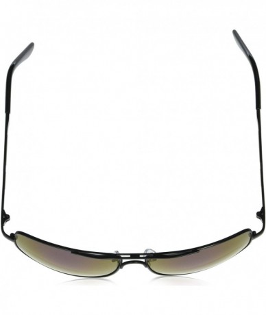 Rectangular Men's 5045SP Classic Metal Rectangular Sunglasses with 100% UV Protection- 60 mm - Black - C6196INUENN $43.42