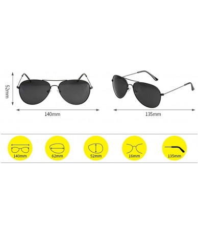 Oversized Unisex Vintage Polarized Sunglasses Protection - CK18OA65ZUA $47.54