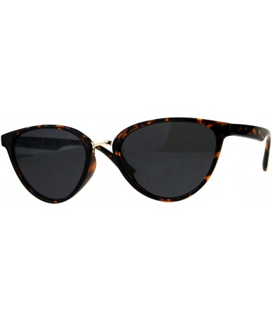 Oval Womens Sunglasses Designer Fashion Triangular Oval Frame UV 400 - Tortoise - CY18DNRS0RR $20.35