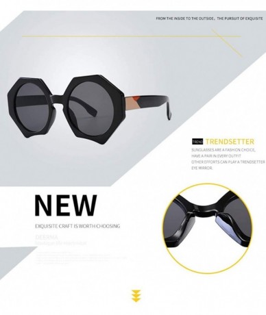 Oversized Oversized Sunglasses Polygonal Sunglass Vintage - C6 - CH197ZI870Y $18.20