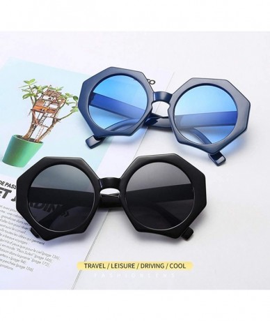 Oversized Oversized Sunglasses Polygonal Sunglass Vintage - C6 - CH197ZI870Y $18.20