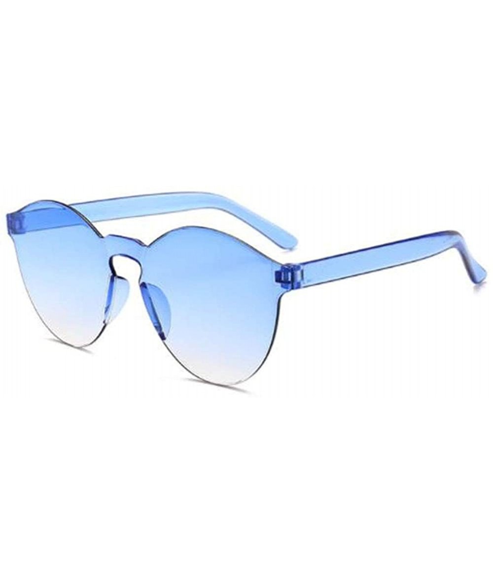 Rimless Rimless Sunglasses One Piece Mirror Reflective Eyeglasses For Mens Women - 6 - CJ18UD7RC43 $45.67