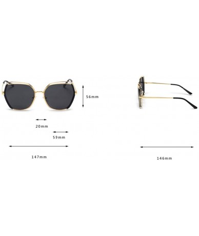 Rimless Retro Personality Polygon Trend Polarized Sunglasses - Figure 2 - CJ18XMNKL6X $35.65