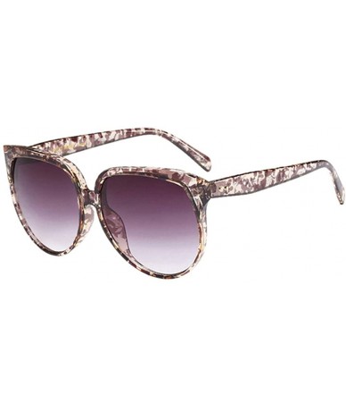 Oversized Women Retro Sunglasses Eyewear Vintage UV400 Gradient Shades Large Frame - CE18OWCA05Q $28.92