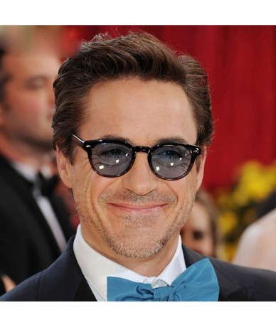 Oval Vintage Sunglasses Johnny Depp Oval Sunglasses Fashion Men Women Tony Stark Sunglasses see Though Lens - C1 - C118ZLXW7L...