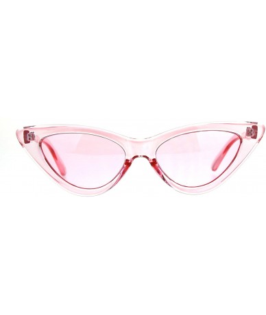 Cat Eye Womens Gothic Cat Eye Pop Color Funk Vintage Sunglasses - Pink - CZ180ZAIGZZ $18.49