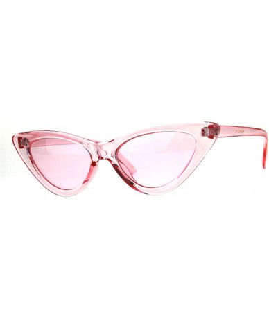 Cat Eye Womens Gothic Cat Eye Pop Color Funk Vintage Sunglasses - Pink - CZ180ZAIGZZ $18.49