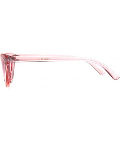 Cat Eye Womens Gothic Cat Eye Pop Color Funk Vintage Sunglasses - Pink - CZ180ZAIGZZ $18.49