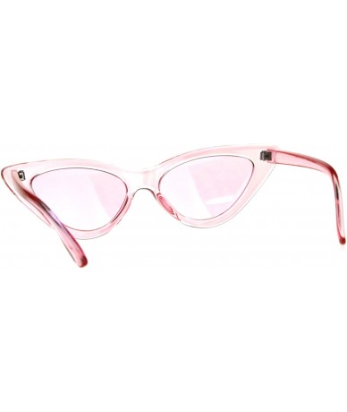 Cat Eye Womens Gothic Cat Eye Pop Color Funk Vintage Sunglasses - Pink - CZ180ZAIGZZ $18.49