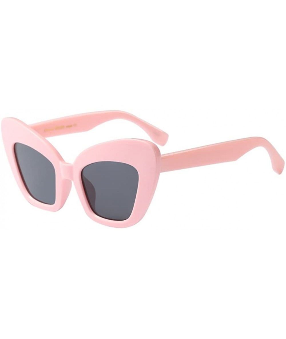 Wayfarer Light and Comfotable Womens Sunglasses Cats Eye Nice Looking Perfect Summer - Pink - CJ18G82W7KE $19.14