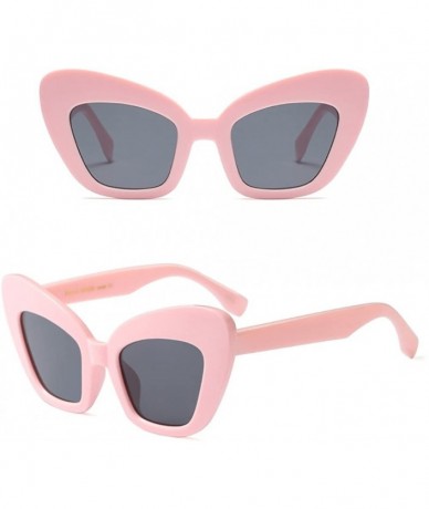 Wayfarer Light and Comfotable Womens Sunglasses Cats Eye Nice Looking Perfect Summer - Pink - CJ18G82W7KE $19.14