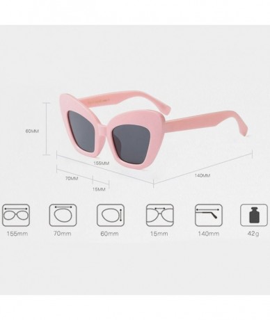 Wayfarer Light and Comfotable Womens Sunglasses Cats Eye Nice Looking Perfect Summer - Pink - CJ18G82W7KE $19.14