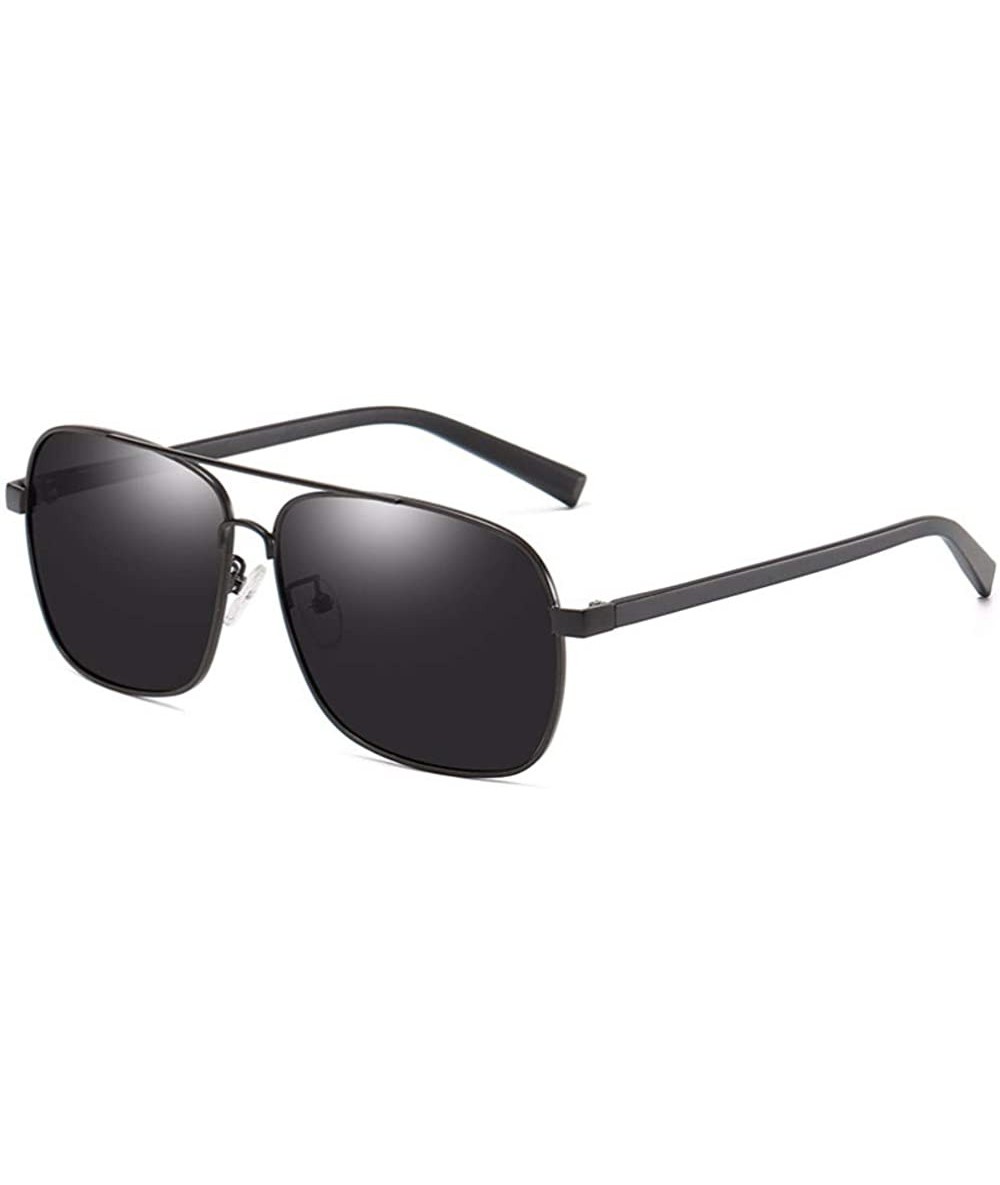 Square Polarized Sunglasses anti-glare polarized square driving Sunglasses - D - C518QR74HC4 $59.64