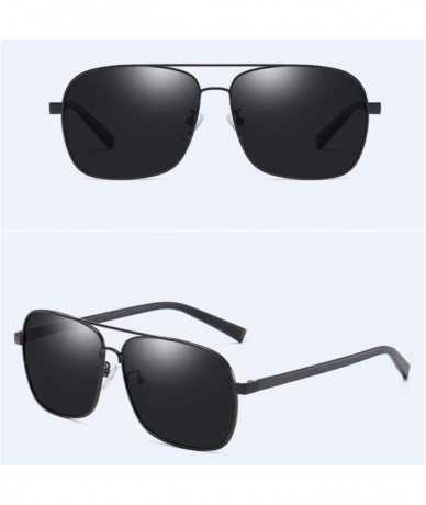 Square Polarized Sunglasses anti-glare polarized square driving Sunglasses - D - C518QR74HC4 $59.64