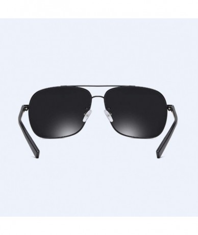 Square Polarized Sunglasses anti-glare polarized square driving Sunglasses - D - C518QR74HC4 $59.64