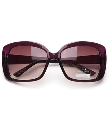 Square Women's Fashion Square-Frame Sunglasses - Brown - CL18HDE84OQ $51.04