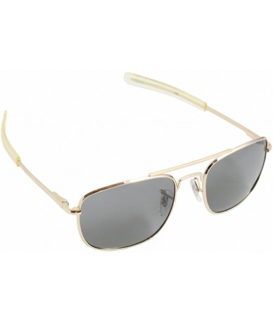 Sport Humvee Pilot Sunglasses - Grey Polarized Lens - Gold Frame - C3111FUAGIV $29.03