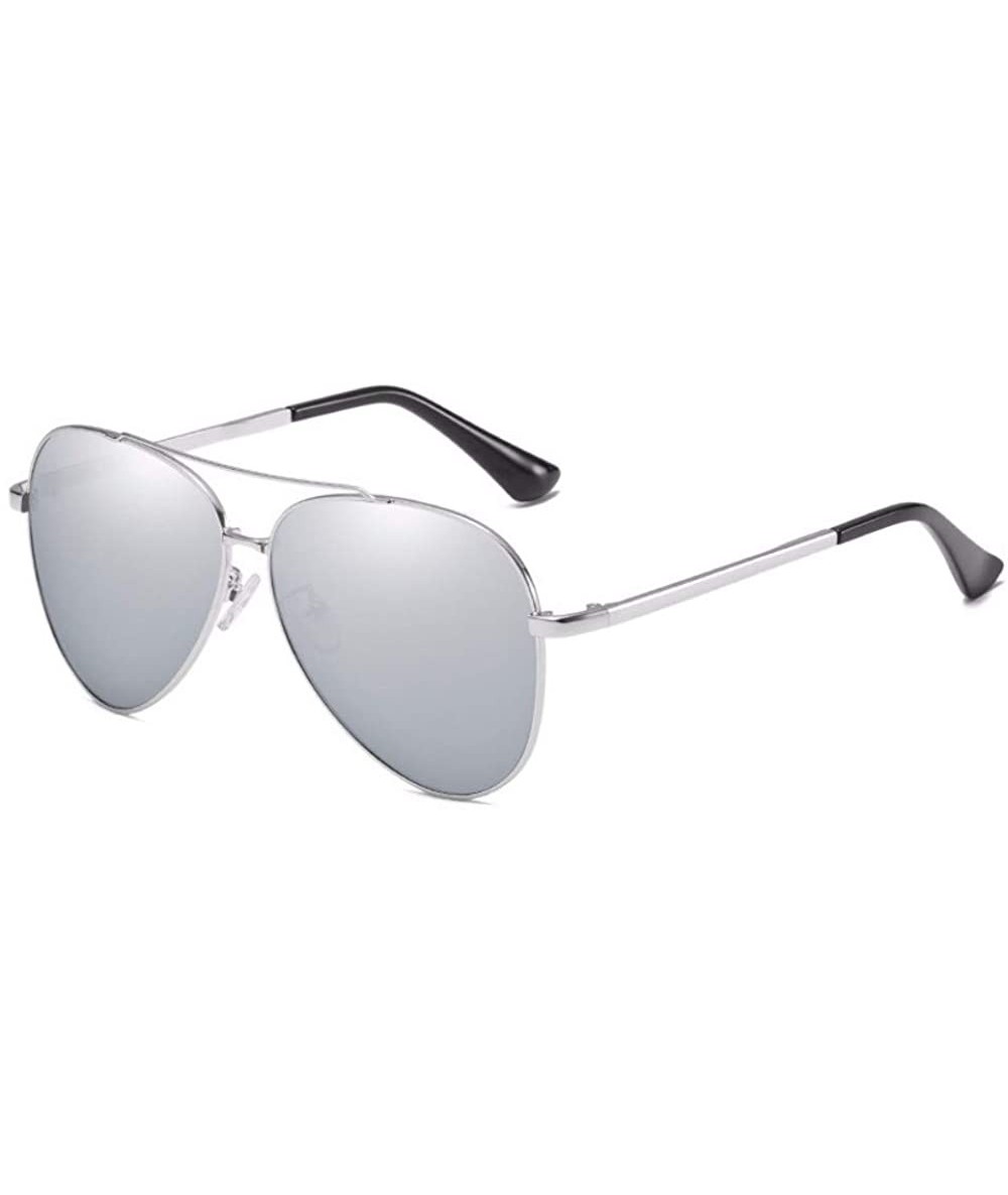 Aviator Sunglasses Men's Polarizing Sunglasses Classic Toad Lens Polarizing Sunglasses Driving - C - CC18QS0D0RH $60.08