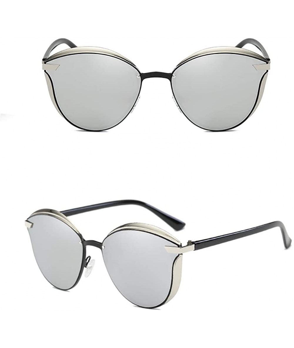 Square Metal Square Sunglasses-Polarized Classic Shade Glasses-Fashion Plastic Frame - A - CM190EEDGIG $62.18