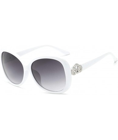 Sport Vintage Polarized Sunglasses for Women PC Resin UV 400 Protection - White - CT18T2TLE47 $28.04