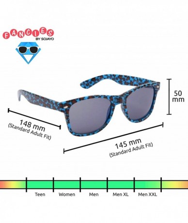 Wayfarer 2 Pair HQ+ Wild Fancies by Sojayo - 1 Blue-brown-black & 1 Off White-pink-black (2 Pack) - C418DOGQ83O $27.63