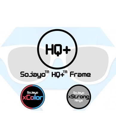 Wayfarer 2 Pair HQ+ Wild Fancies by Sojayo - 1 Blue-brown-black & 1 Off White-pink-black (2 Pack) - C418DOGQ83O $27.63