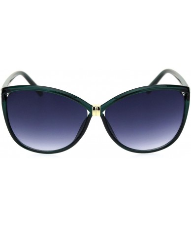 Oversized Womens Rhinestone Oversize Butterfly Chic Sunglasses VGRS1976 - Green Smoke - C418ROTM0G7 $22.56