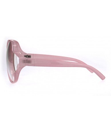 Rectangular Womens Oversize Exposed Lens Butterfly Granny Plastic Eyeglasses - Pink - CK1808LWH73 $18.10