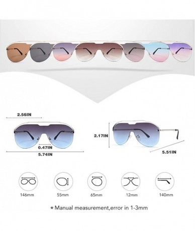 Rimless New Sunglasses Metal Rimless Sun Glasses Brand Designer Pilot Sunglasses Women Men Shades Top Fashion Eyewear - CL199...